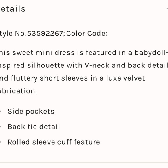 Free People Ivy Velvet Mini Dress Sz XS Babydoll Black Witchy Goth Emo READ - Picture 3 of 14